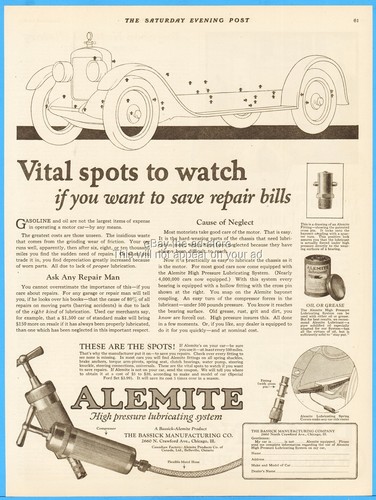 1923 alemite lubrication - 1923,