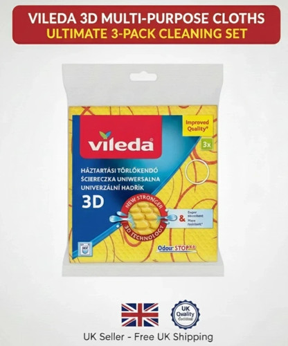 Vileda all purpose cloths - 3d,