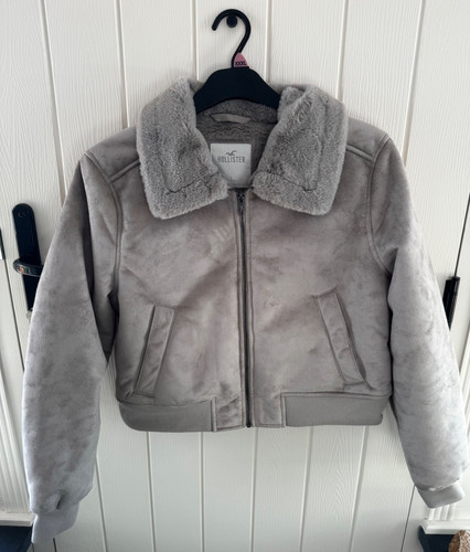 Hollister warm grey zip - grey, up