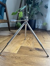 VINTAGE VELBON CAMERA TRIPOD  extendable with brown carry case