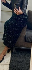 Emerald Green Sequin Midi Maxi