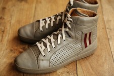 Bally Grey Leather Shoes Hi