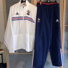 Vintage Adidas France 1998 Football Tracksuit Large Zidane Coupe du Monde 98