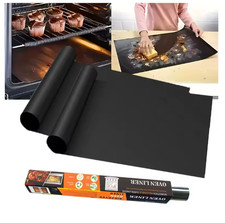 Heavy Duty Teflon Oven Liner Protector Sheet Mat Non Stick Reusable Cooker BBQ