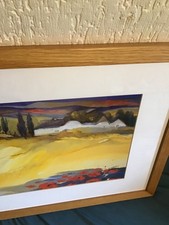 a vintage oak framed print by