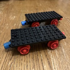 2 x Lego Train x487c01 Black