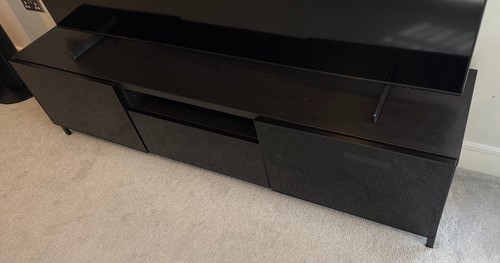 Ikea black unit 180cm media - unit,