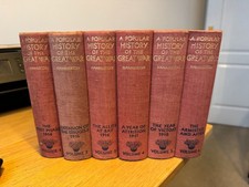 A Popular History of The Great War - Ed. J. A. Hammerton - Complete 6 Vol Set
