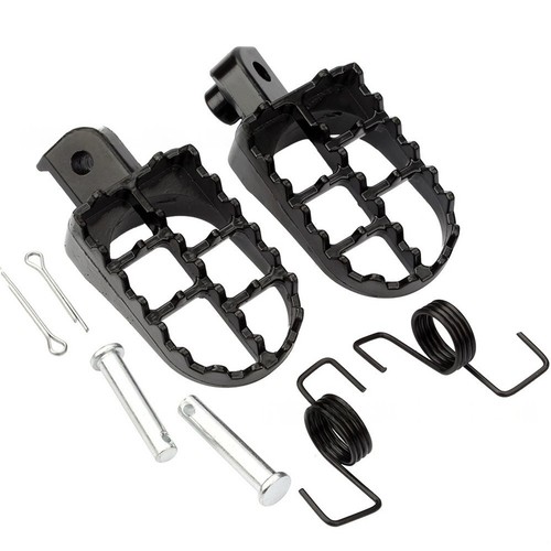 Aluminium foot pegs - aluminium,