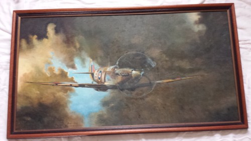 Spitfire oil painting - , on