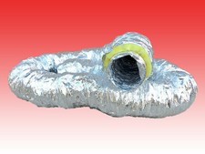 100mm 4" Insulated Flexible Ducting Hose Extractor Fan Flexi Pipe Hydroponics