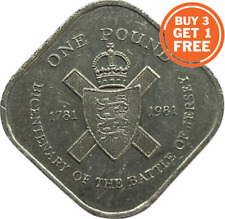 JERSEY ONE POUND -QUEEN ELIZABETH II -  1981