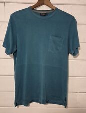 PAUL SMITH Jeans Organic Cotton Teal  Pocket  T-Shirt  Medium Please See Pics!