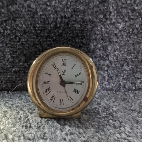 Brass alarm clock jaz - clock,