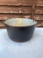 Antique Cast Iron Black Enamel