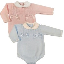 Baby Romper Knitted BOWS Boy