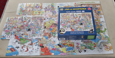 JUMBO Jan van Haasteren jigsaw   Ludo Battle  1000 pieces complete  VGC