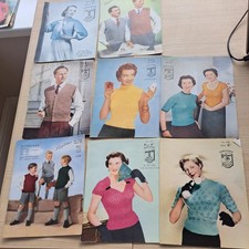 8x Ladies/MensVintage Knitting