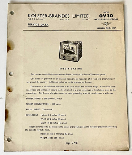 Kolster brandes ov30 new - kolster-brandes, “new