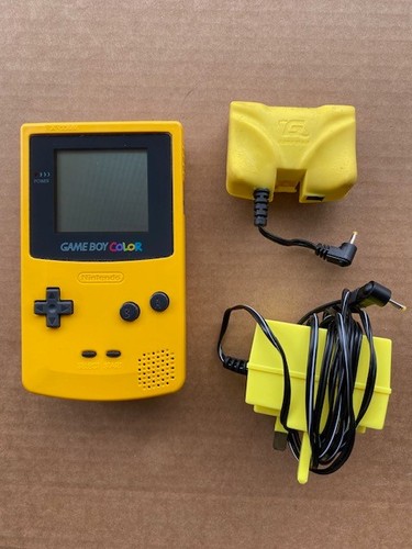 Gameboy color console yellow - color,