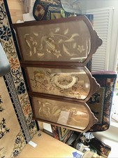 Antique Firescreen Tri Fold