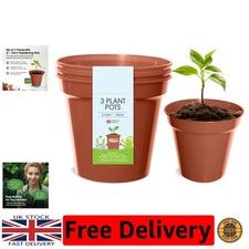 Set of 3 Terracotta Pots -