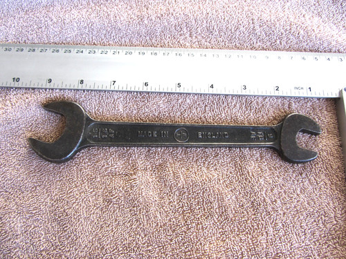 Vintage superslim spanner - t/w,