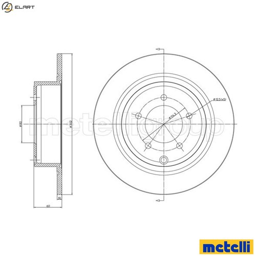 Brake disc 1223c for - brake,