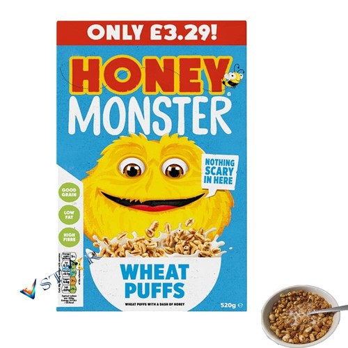 Honey monster wheat puffs - monster,