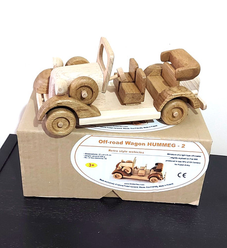 Wooden car track vehicle - wooden,