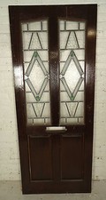 Tall Antique Vintage Stained