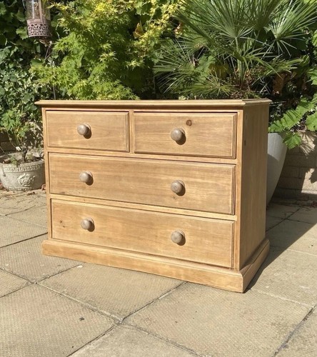 Vintage pine chest - chest, drawers