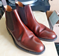 Loake CL 1322 T - Brown Leather Chelsea Ankle Slip On Boots UK 11