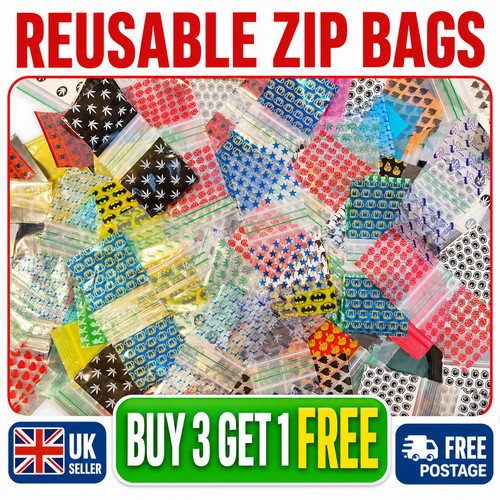 100 reusable zip bags - reusable,
