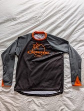 ORANGE BIKES Dark Grey Trail Jersey Long Sleeve (Dark Grey/Black) Small