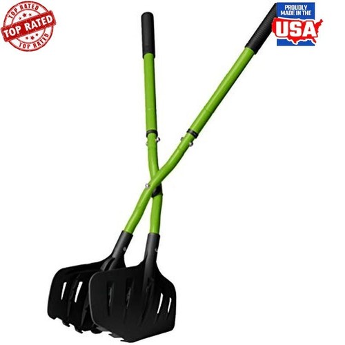Telescoping leaf grabber tool - telescoping,