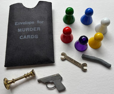 VINTAGE CLUEDO 1970s WADDINGTON'S SPARES REVOLVER CANDLESTICK PIPE SPANNER ETC