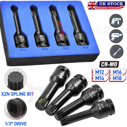 4pc impact xzn bit socket - 4pc,