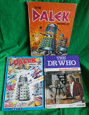 Dalek World, Dr Who Annual Jon Pertwee, Dalek Annual 1978 3 Doctor Who books lot