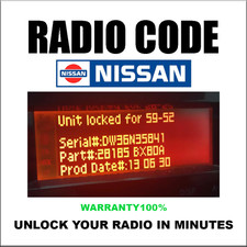 NISSAN RADIO CODES CONNECT