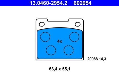 Disc brake pad set - set, ate