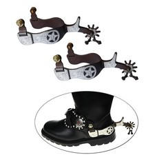 2 Pieces Horse Spurs Carved