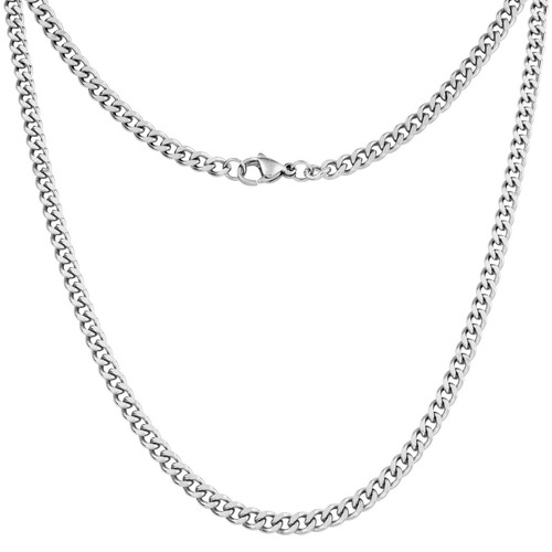 Mens chain necklace - silver, hip
