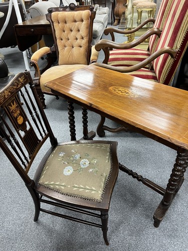 Edwardian mahogany writing - edwardian,