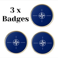 3 x NATO (BU8)  Lapel Pin