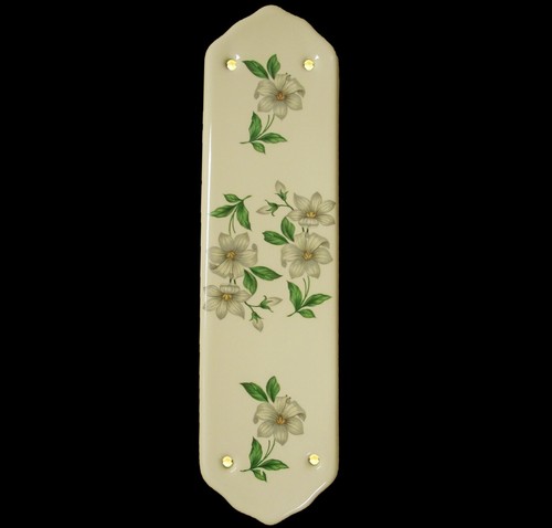 Cream porcelain fingerplate - porcelain,