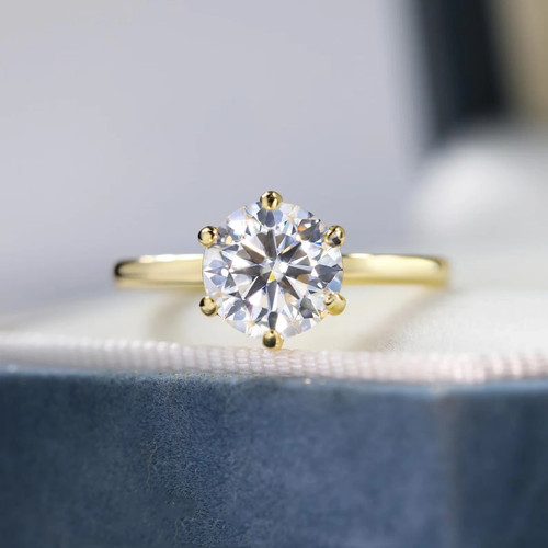 White moissanite ct round - white,