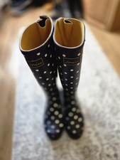 Joules Tall Wellingtons Spotted In Joules's Signature Colours Size 9 Bnwot