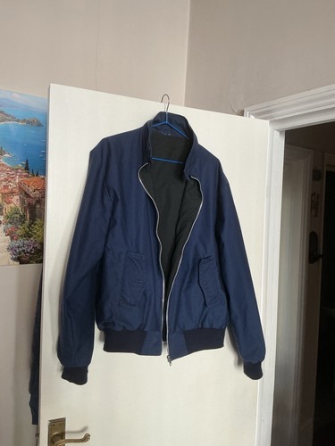 Dark blue harrington jacket - blue,