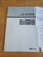 ICOM IC-R7000 Instructions manual CB Radio Transceiver Communications Receiver
